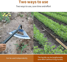 Load image into Gallery viewer, Hardened Hollow Hoe – Forged Garden Tool for Weeding and Soil Cultivation