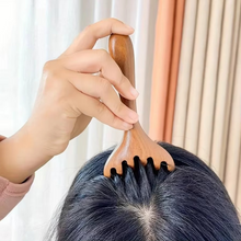 Load image into Gallery viewer, Sandalwood Antler-Shaped Gua Sha Scalp Massager