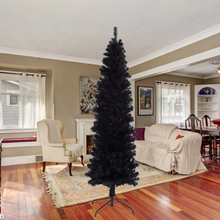 Load image into Gallery viewer, Modern Slim PVC Christmas Tree for Holiday and Halloween Decor