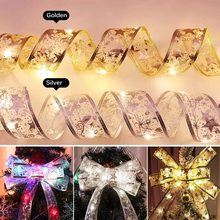 Load image into Gallery viewer, Christmas Ribbon Fairy Lights for Tree and Home Decorations