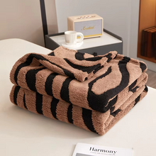 Load image into Gallery viewer, Modern Zebra Print Throw Blanket for Cozy Home Decor