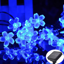 Load image into Gallery viewer, Solar Powered Sakura String Lights for Outdoor Decorative Lighting