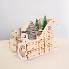 Load image into Gallery viewer, Wooden Christmas Countdown Calendar With Tree, 24 Day Wear Resistant Holiday Décor