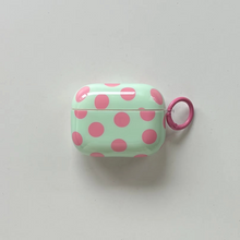 Load image into Gallery viewer, Glossy Polka Dot Earphone Case with Ring Cover for AirPods