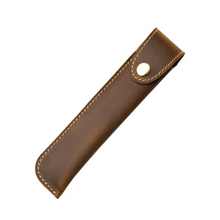 Load image into Gallery viewer, Genuine Leather Pencil Case, Travel Pen Sleeve for Journals and Fountain Pens