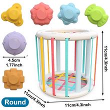 Load image into Gallery viewer, Montessori Shape Sorting Sensory Cube for Early Learning and Motor Skill Development