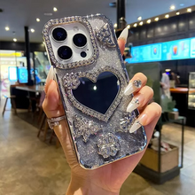 Load image into Gallery viewer, Butterfly Glitter Diamond Mirror Case for iPhone