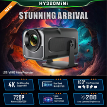 Load image into Gallery viewer, Compact 4K Android Mini Projector with WiFi & Bluetooth