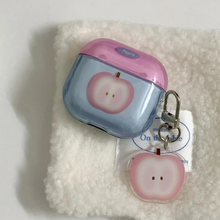 Load image into Gallery viewer, Pink and Blue Spliced Apple Core Pendant Earphone Case for Women