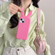 Load image into Gallery viewer, Cute 3D Bunny Ears Silicone Phone Case