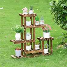 Load image into Gallery viewer, Adjustable 9-Tier Corner Plant Display Stand