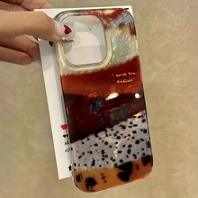 Load image into Gallery viewer, Retro Patchwork Glacier Pattern Silicone Phone Case