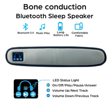 Load image into Gallery viewer, Bone Conduction Bluetooth 5.0 Wireless Speaker, Portable Stereo Soundbar for Under Pillow Relaxation and Better Sleep