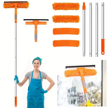 Load image into Gallery viewer, Rotatable Window Squeegee and Cleaning Kit with Extendable Pole