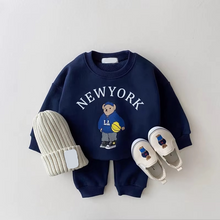 Load image into Gallery viewer, Cozy Bear Pullover and Cotton Jogger Set for Kids