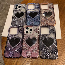 Load image into Gallery viewer, Butterfly Glitter Diamond Mirror Case for iPhone