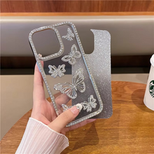 Load image into Gallery viewer, Luxury Glitter Butterfly Rhinestone Case for iPhone