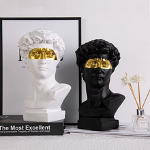 Load image into Gallery viewer, Modern David Bust Sculpture - Abstract Resin Study for Contemporary Decor