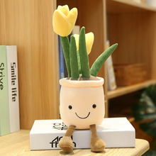 Load image into Gallery viewer, Charming Tulip Succulent Plush Stuffed Toy Pillow for Birthday and Decor