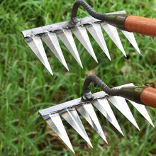 Load image into Gallery viewer, Iron Weeding Rake – Precision Carbon Steel Garden Tool