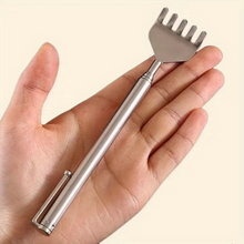 Load image into Gallery viewer, Deluxe Silver Telescopic Back Scratcher, Extendable and Portable Relief Tool