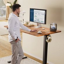 Load image into Gallery viewer, Adjustable Electric Standing Desk 63x24" - Ergonomic Home Office Workstation