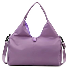 Load image into Gallery viewer, Women’s Waterproof Sport and Travel Duffel Bag with Shoe Compartment