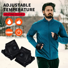 Load image into Gallery viewer, Unisex Heated Leather Winter Gloves for Driving and Outdoor Sports