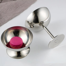 Load image into Gallery viewer, Stainless Steel Dessert Cup 7oz Silver Serving Bowl for Ice Cream, Fruit, and Snacks