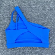 Load image into Gallery viewer, Women's Shockproof Sports Bra with Oblique Shoulder Straps for Running, Yoga, and Fitness