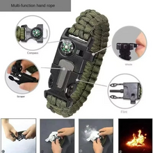 Load image into Gallery viewer, Outdoor Multi-Function Paracord Survival Bracelet with Fire Starter and Emergency Rope