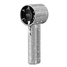 Load image into Gallery viewer, Diamond-Embellished Portable Fan with 199 Speed Settings and Type-C Recharge