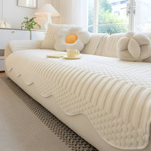 Load image into Gallery viewer, Thick Tuft Fleece Sofa Cover for Warm Winter Coziness