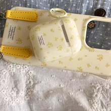 Load image into Gallery viewer, Yellow Flower Gloss Soft Protective Case With Keychain For Apple AirPods