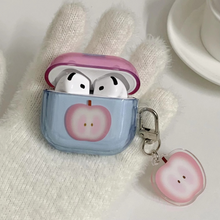 Load image into Gallery viewer, Pink and Blue Spliced Apple Core Pendant Earphone Case for Women