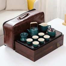 Load image into Gallery viewer, Portable Car Tea Table and Storage Tray for Outdoor and Travel Use