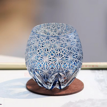 Load image into Gallery viewer, Hand Engraved Edo Kiriko Crystal Whiskey and Sake Glass