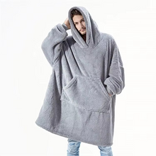 Load image into Gallery viewer, Oversized Winter Hooded Sweater Blanket for Women and Men