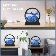 Load image into Gallery viewer, 3D Moving Sand Art Picture Round Glass Deep Sea Hourglass Sandscape
