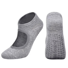 Load image into Gallery viewer, Non Slip Backless Yoga Socks with Breathable Cotton Grip