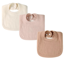 Load image into Gallery viewer, Soft Pure Cotton Baby Bib, Breathable Gauze Bib for Infants, Comfortable U Shaped Neck Cover