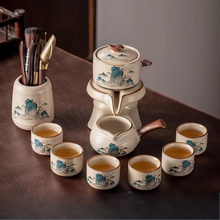 Load image into Gallery viewer, Rectangular Wooden Tea Tray with Drainage for Home Serving and Table Decor