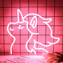 Load image into Gallery viewer, Charming Unicorn LED Neon Light – Adjustable Brightness for Perfect Room Ambiance