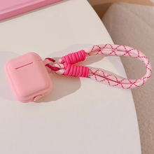 Load image into Gallery viewer, Soft Silicone Candy Color Earbud Case with Lanyard