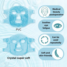 Load image into Gallery viewer, Cold and Hot Therapy Full Face Gel Bead Mask with Eye Compress