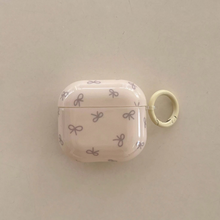 Load image into Gallery viewer, Pink and Purple Bow Earphone Case for Apple AirPods Wireless Charging Box