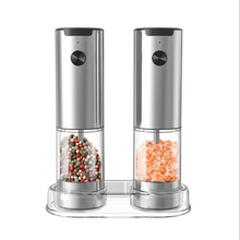 Load image into Gallery viewer, Electric Salt and Pepper Grinder Set with Adjustable Coarseness and LED Light