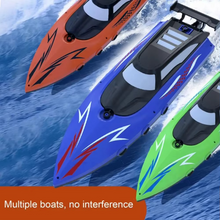 Load image into Gallery viewer, Remote Control Speed Boat with LED Lights for Kids – 2.4G RC Toy for Pools and Lakes