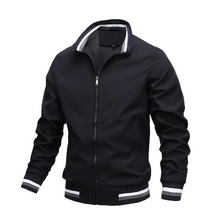 Load image into Gallery viewer, Men's Casual Bomber Jacket with Zipper Front, Lightweight Windbreaker for Spring and Autumn