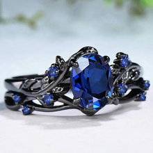 Load image into Gallery viewer, Sapphire Leaf Branch Statement Ring for Women